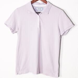 Orvis Lavender Cotton Polo Shirt Men’s Small Coastal Preppy Classic